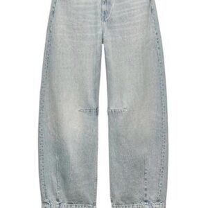 Light Blue Wide-Leg Jeans